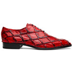 Olivieri // Pirarucu Leather Oxford Shoes // Red (US: 8)