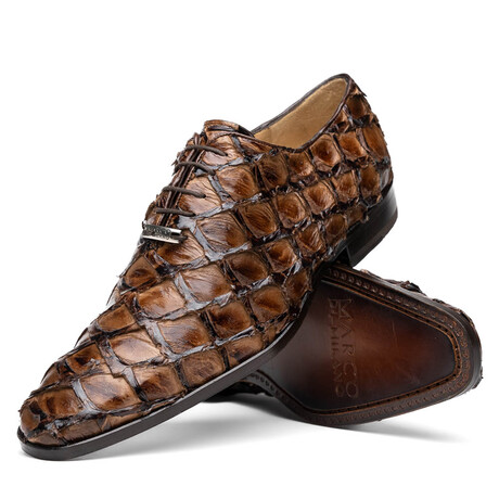 Olivieri // Pirarucu Leather Oxford Shoes // Light Brown (US: 7)