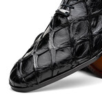 Olivieri // Pirarucu Leather Oxford Shoes // Black (US: 7)