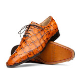Olivieri // Pirarucu Leather Oxford Shoes // Brandy (US: 7)