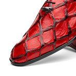 Olivieri // Pirarucu Leather Oxford Shoes // Red (US: 8)