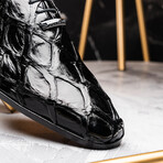 Olivieri // Pirarucu Leather Oxford Shoes // Black (US: 7)