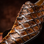 Olivieri // Pirarucu Leather Oxford Shoes // Light Brown (US: 8)