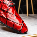 Olivieri // Pirarucu Leather Oxford Shoes // Red (US: 8)