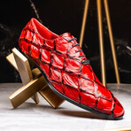 Olivieri // Pirarucu Leather Oxford Shoes // Red (US: 8)