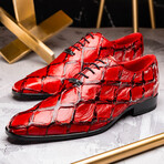 Olivieri // Pirarucu Leather Oxford Shoes // Red (US: 8)