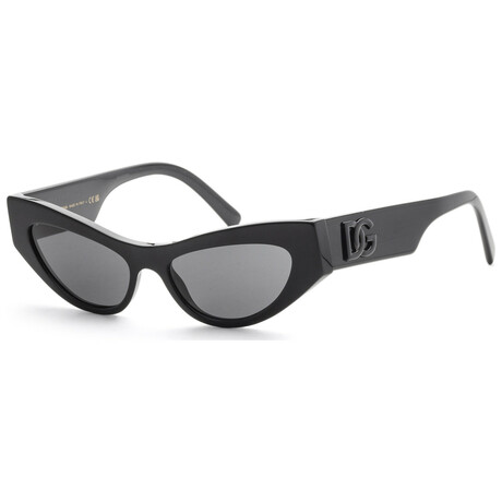 Dolce & Gabbana // Women's DG4450-501-87-52 // Black + Dark Grey