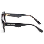 Dolce & Gabbana // Women's DG4417-32468G-54 // Black and Transparent Grey + Grey Gradient