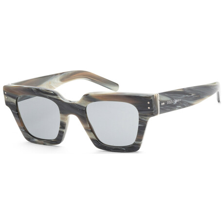 Dolce & Gabbana // Men's DG4413-339087-48 // Grey Horn + Dark Grey