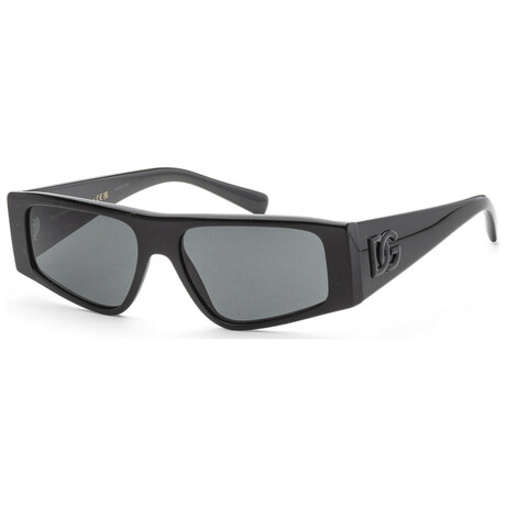 Dolce & Gabbana // Men's DG4453-501-87-55 // Black + Dark Grey