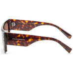 Dolce & Gabbana // Women's DG4459-502-73-56 // Havana + Dark Brown