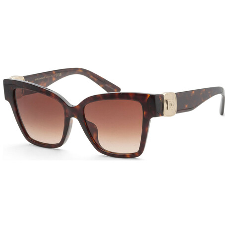 Dolce & Gabbana // Women's Asian-Fit DG4470F-502-13-54 // Havana + Brown Gradient