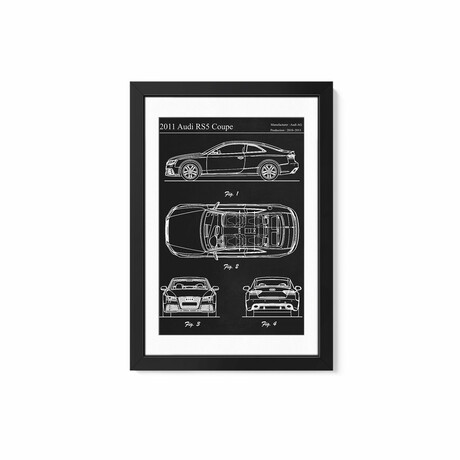 2011 Audi RS5 Coupe by Joseph Fernando (24"H x 16"W x 1"D)