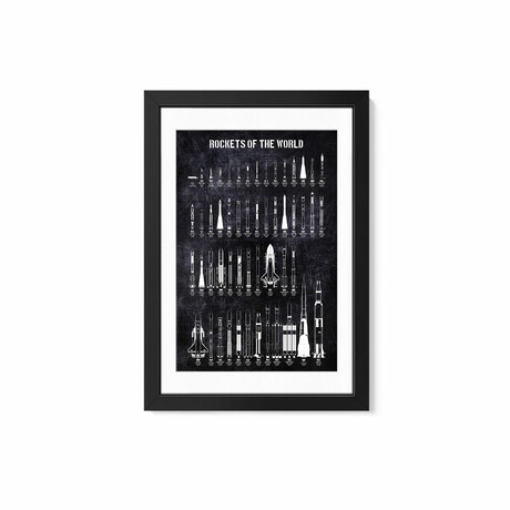 Rockets Of The World by Joseph Fernando (24"H x 16"W x 1"D)