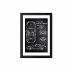 Mazda MX-5 Miata by Joseph Fernando (24"H x 16"W x 1"D)