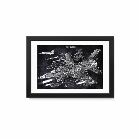 F-16 Falcon by Joseph Fernando (16"H x 24"W x 1"D)