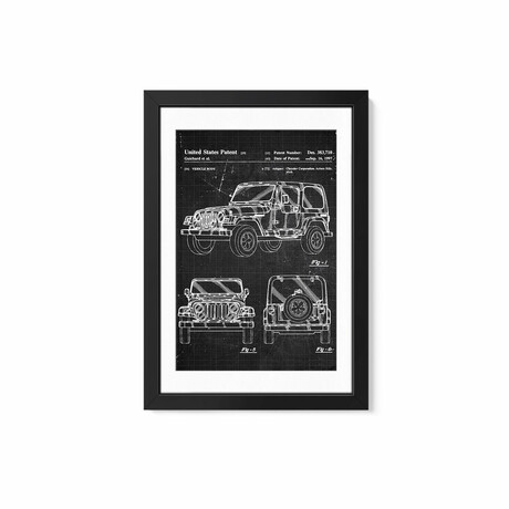 Jeep Wrangler by Joseph Fernando (24"H x 16"W x 1"D)