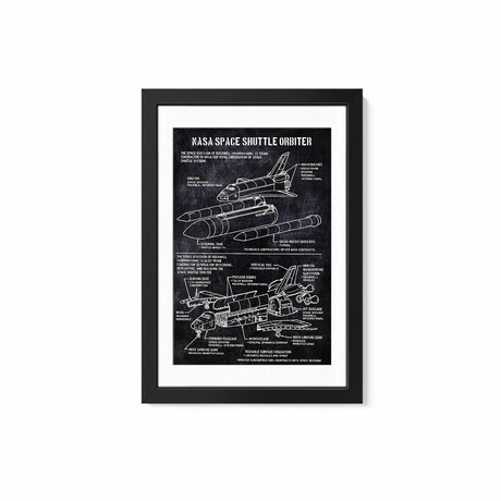 nasa space shuttle orbiter by Joseph Fernando (24"H x 16"W x 1"D)