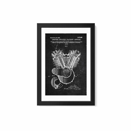 Harley Engine No. 1,472,068 by Joseph Fernando (24"H x 16"W x 1"D)