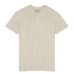 Prime Luxury Classic Fit Henley Short Sleeve Shirt // Oatmeal (L)