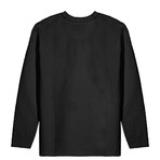 Clarity Flatback Crinkle Knit Long Sleeve Shirt // Black (L)