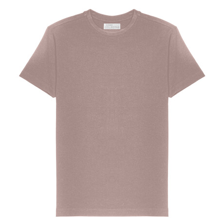 Prime Luxury Classic Fit Crewneck Short Sleeve Shirt // Fawn (S)