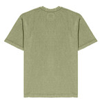 Asphalt Drop Shoulder Overdye Wash Short Sleeve Shirt // Sage (2XL)