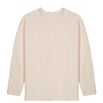 Clarity Flatback Crinkle Knit Long Sleeve Shirt // Oat (2XL)