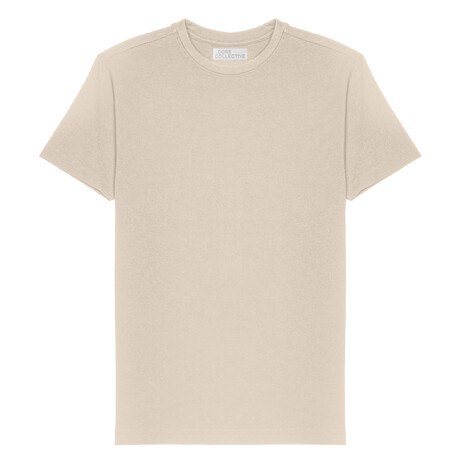 Prime Luxury Classic Fit Crewneck Short Sleeve Shirt // Cement (S)