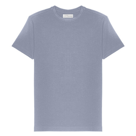 Prime Luxury Classic Fit Crewneck Short Sleeve Shirt // Grisaille (S)