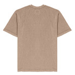 Asphalt Drop Shoulder Overdye Wash Short Sleeve Shirt // Natural (XL)