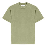Asphalt Drop Shoulder Overdye Wash Short Sleeve Shirt // Sage (2XL)