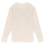 Horizon Ottoman Scoop Long Sleeve Crewneck Shirt // Oat (2XL)