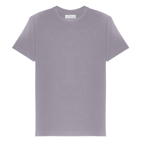 Prime Luxury Classic Fit Crewneck Short Sleeve Shirt // Minimal Gray (S)