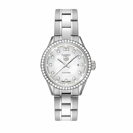 Tag Heuer Ladies Carrera Diamond Automatic // WV2413.BA0793 // Pre-Owned