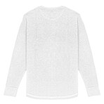Horizon Ottoman Scoop Long Sleeve Crewneck Shirt // White (XL)