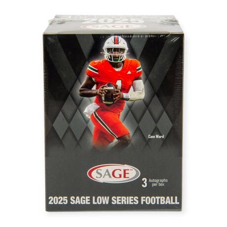 2025 Sage Low Series Football Blaster Sealed Box // 3 Autographs Per Box