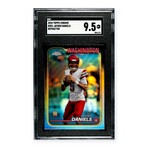 Jayden Daniels // 2025 Topps Chrome Refractor // Rookie Card // SGC 9.5 Mint+