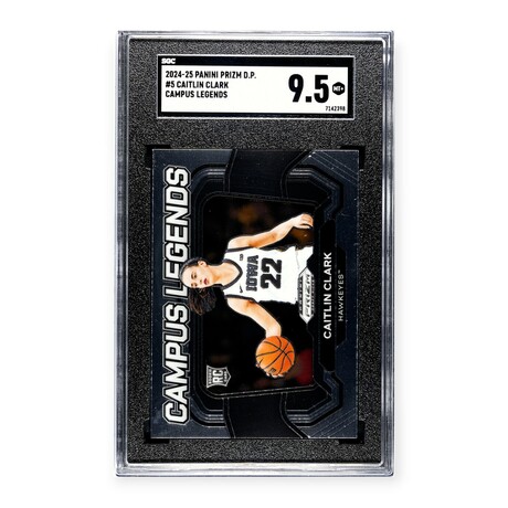 Caitlin Clark // 2024-25 Panini Prizm Campus Legends RC // SGC 9.5 Mint+