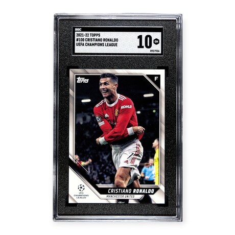Cristiano Ronaldo // 2021-22 Topps UEFA Champions League // SGC 10 Gem Mint