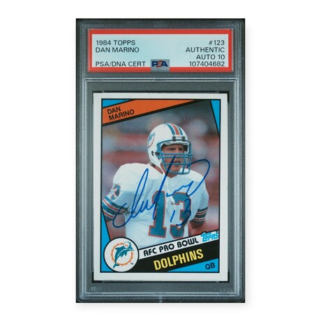 Dan Marino // 1984 Topps // Signed // Rookie Card // PSA 10 Auto Grade
