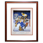 Legends of the Crease Autographed Lithograph - Framed  (16"x14")