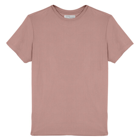 Transit Yummy Poly Blend Short Sleeve T-Shirt // Burlwood (S)