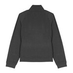 Skyline Textured Knit ¼ Zip Mockneck Pullover // Black (L)