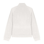Skyline Textured Knit ¼ Zip Mockneck Pullover // Ecru (XL)