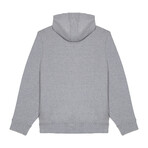 Skyline Textured Knit Pullover Hoodie // Gray Mix (L)