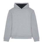 Skyline Textured Knit Pullover Hoodie // Gray Mix (L)