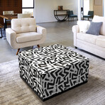 Intertwined I & II Art Glass Cocktail Table & Side Table // Set of 2