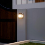 Solar LED Address Sign // Waterproof House Number Plaque // White