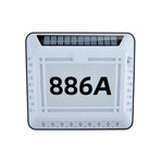 Solar LED Address Sign // Waterproof House Number Plaque // White